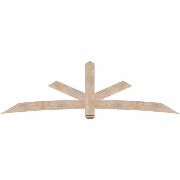 Ekena Millwork Alberta Smooth Timber Gable Bracket, Douglas Fir, 108"W x 31 1/2"H x 3 1/2"D x 5 1/2"F, 7/12 Pitch GBW108X31X0406ALB00SDF - main